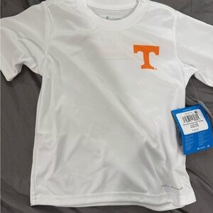 Columbia Kids White Tee with Orange T Logo - Tennessee Volunteers